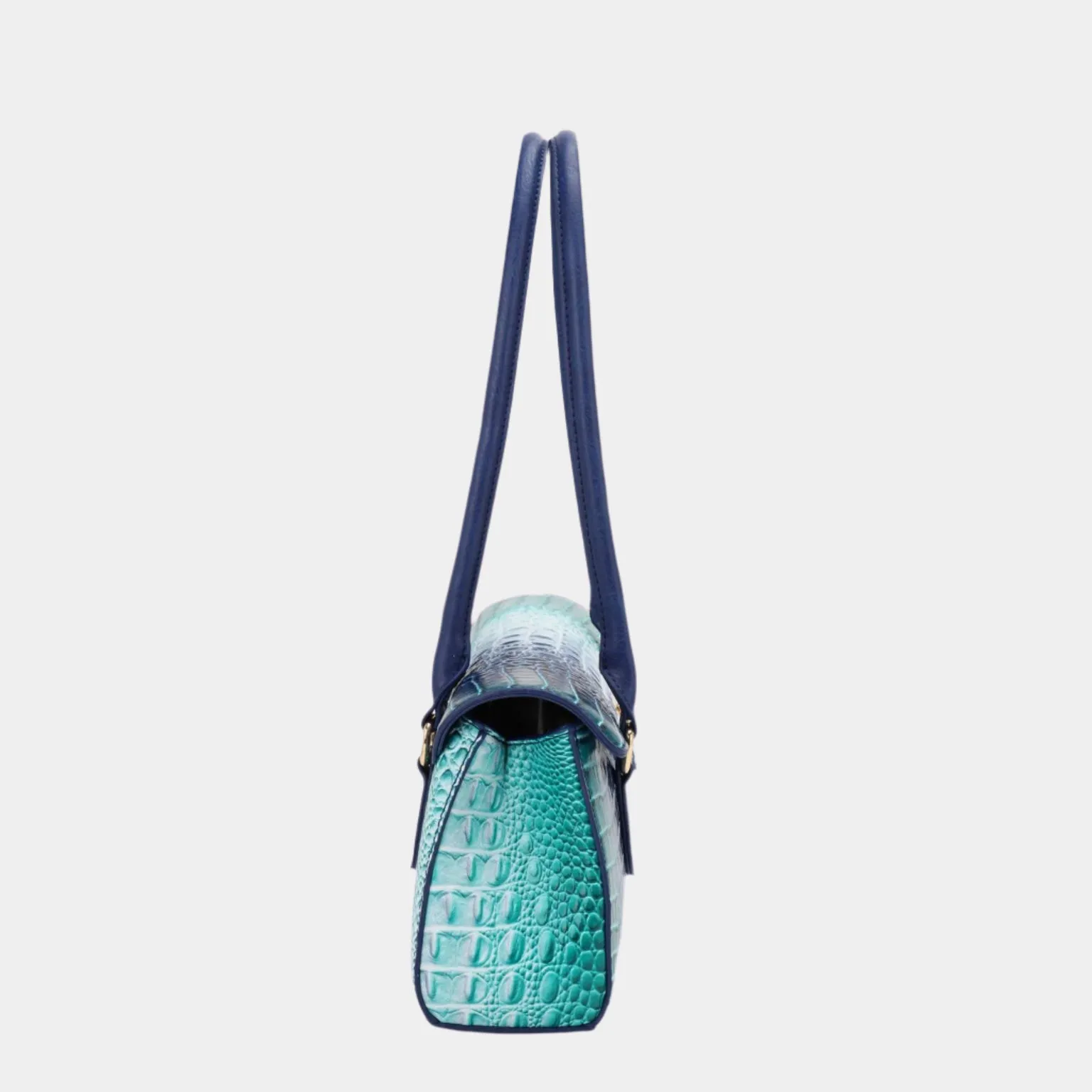 BagParty Crocodile-Print Colorblock Fashion Shoulder Bag