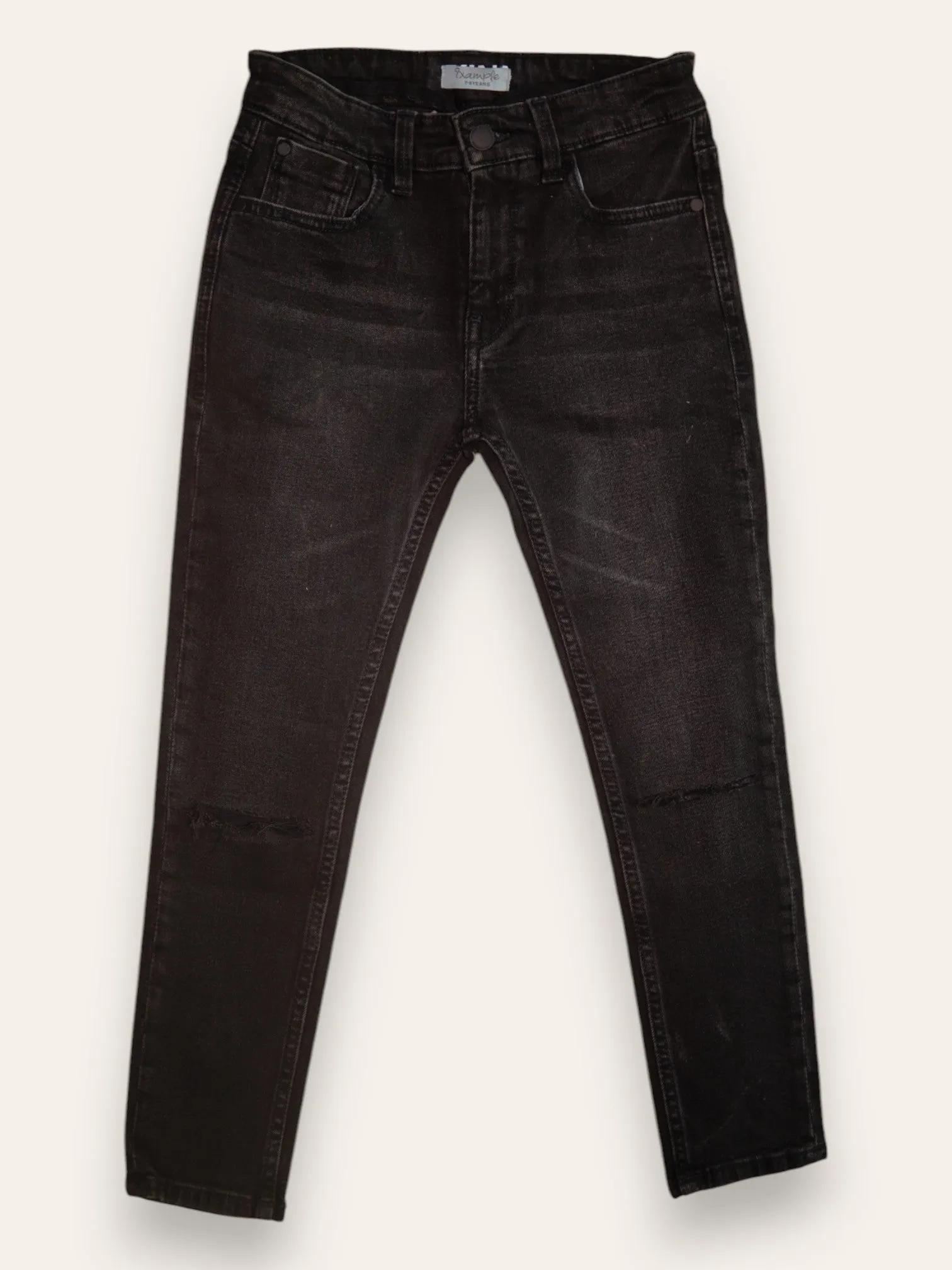 Black Ripped Denim Jeans