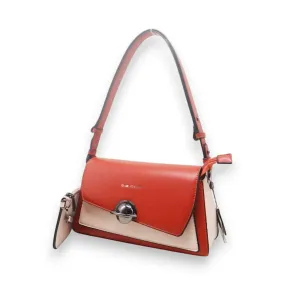 Bs Colorblock Shoulder Bag with Round Lock & Wallet