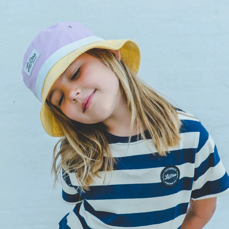 Bucket Hat - Light Purple/Yellow
