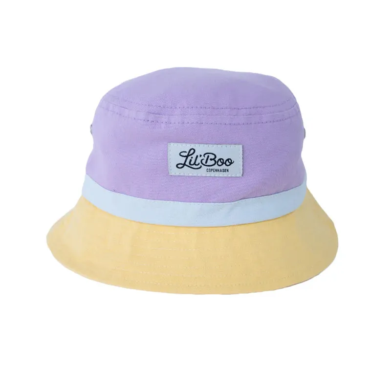 Bucket Hat - Light Purple/Yellow