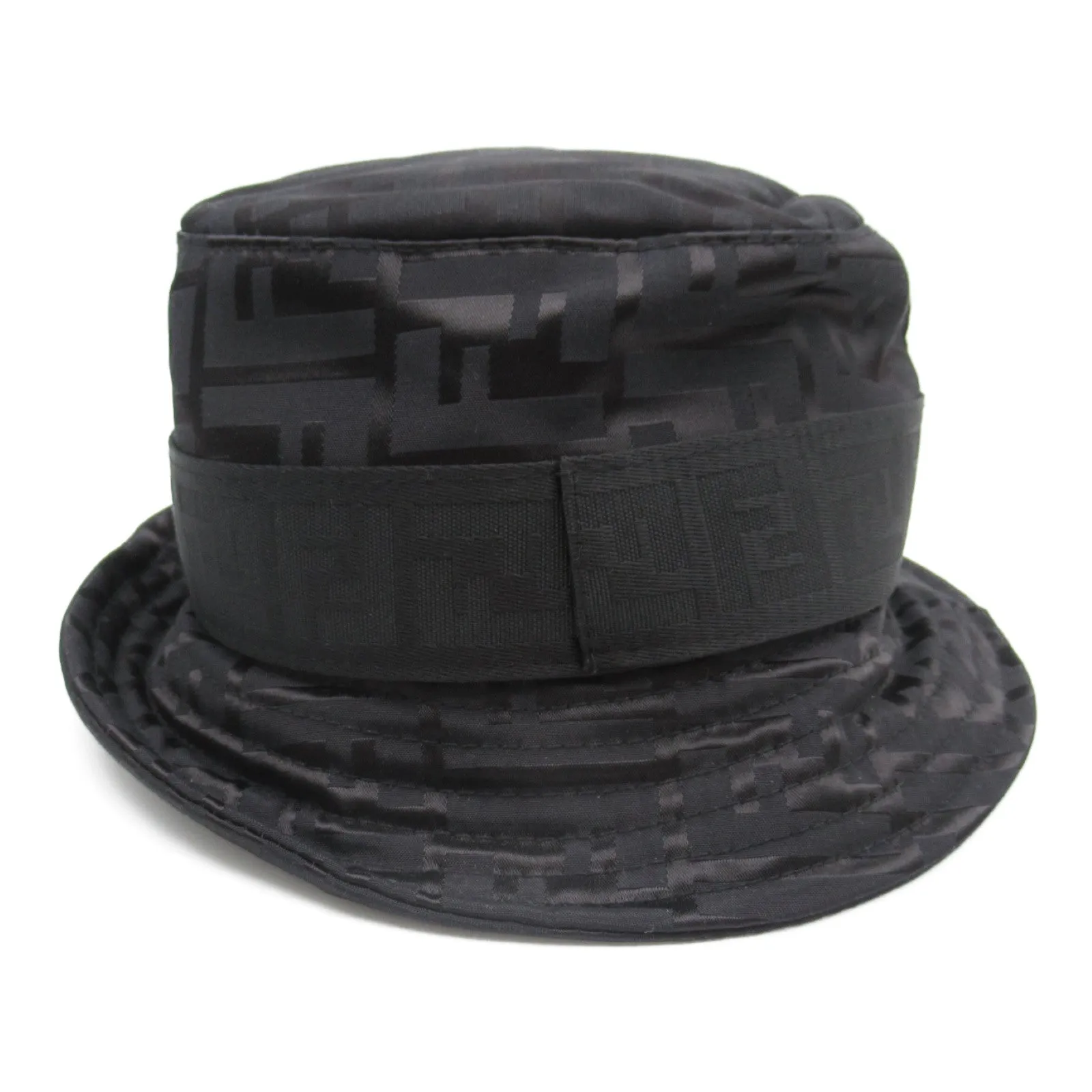 Fendi Nylon Polyester Bucket Hat Black