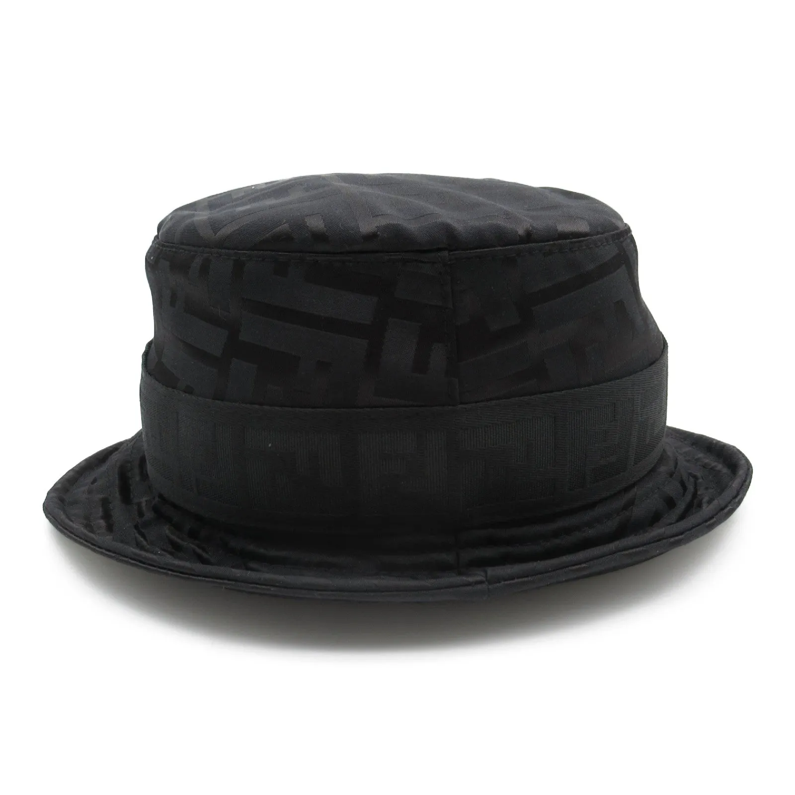Fendi Nylon Polyester Bucket Hat Black