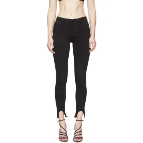 Frame Black 'Le High Skinny' Stiletto Hem Jeans
