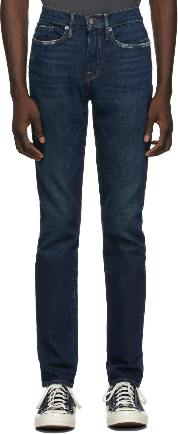Frame Indigo 'L'Homme Skinny' Jeans