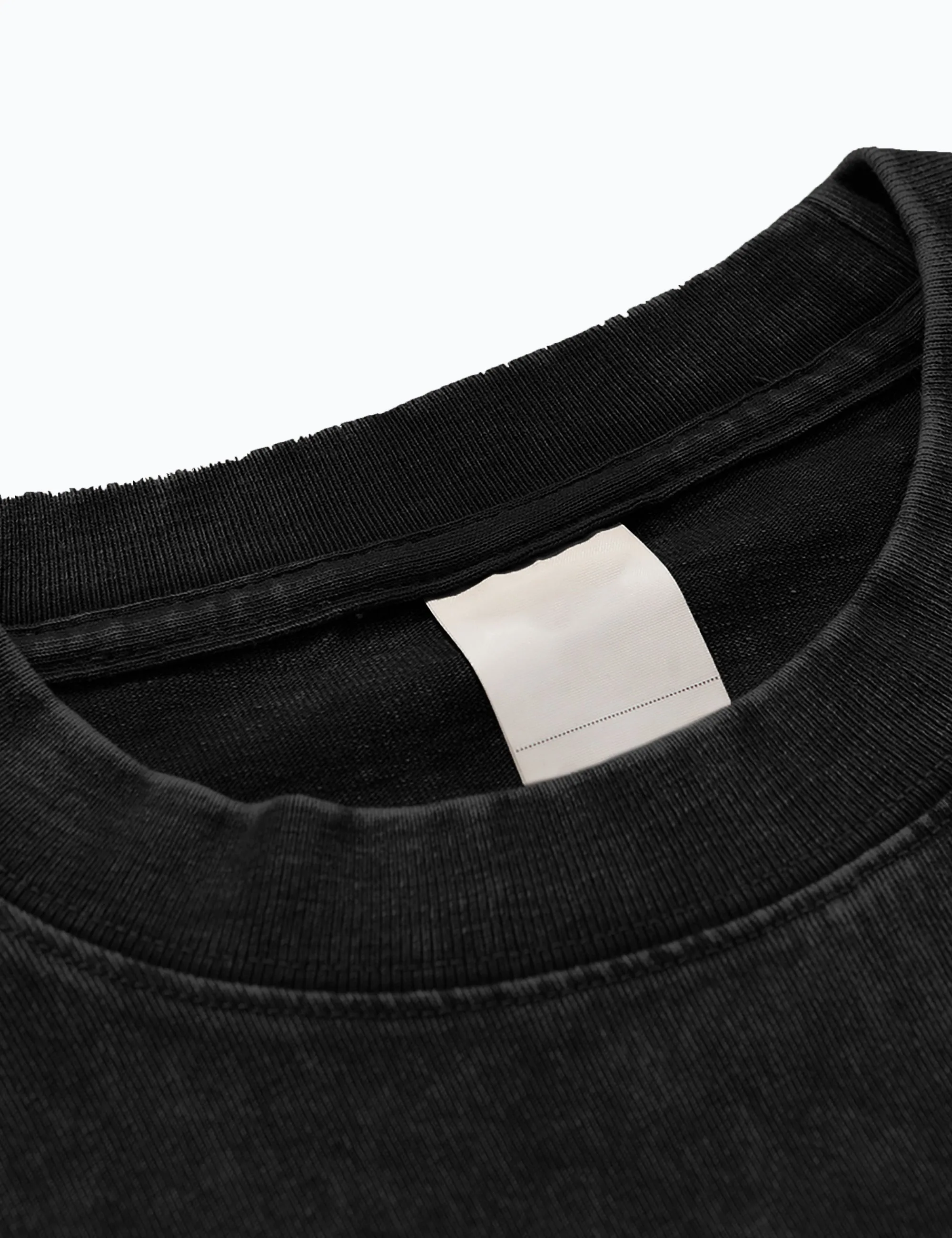 Gewaschen Oversized T-Shirt – Streetwear Mode aus Baumwolle – Unisex T-Shirt - Schwarz  - FALLEN ANGEL