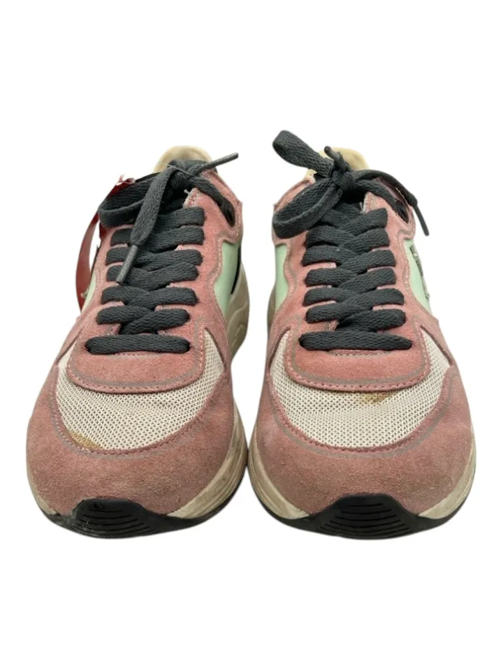 Golden Goose Shoe Size 37 Multicolor Leather Colorblock Low Top Lace Up Sneakers