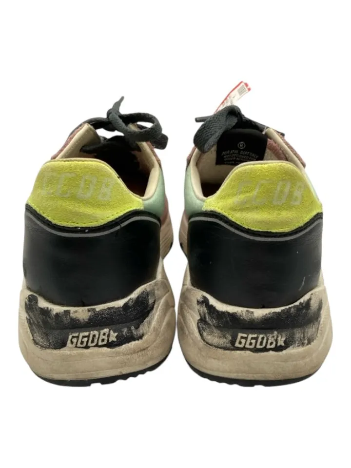 Golden Goose Shoe Size 37 Multicolor Leather Colorblock Low Top Lace Up Sneakers