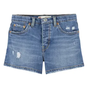 Levi's 501 Ripped Denim Shorts (Big Kids)