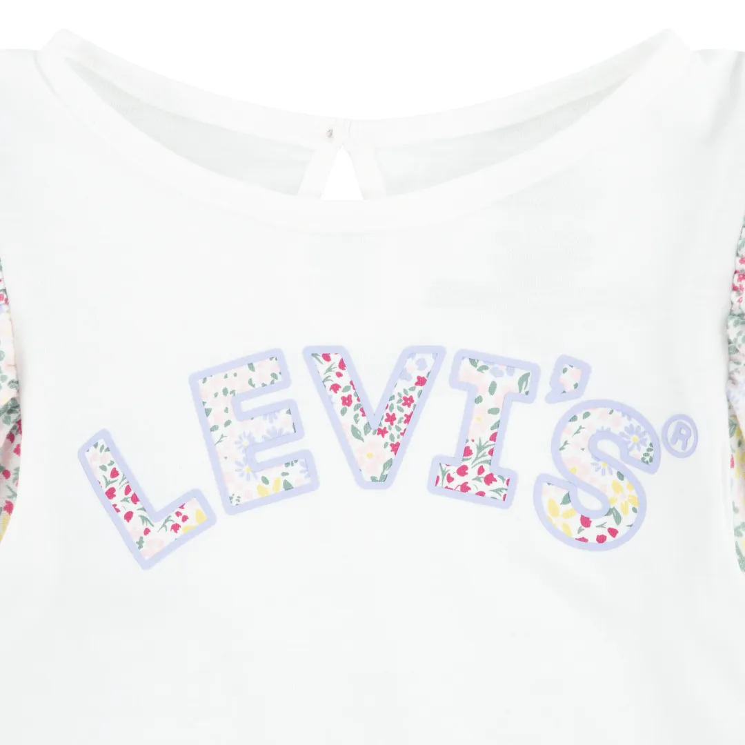 Levi's Floral Tee & Short Set Sugar Swizzle (Toddler)