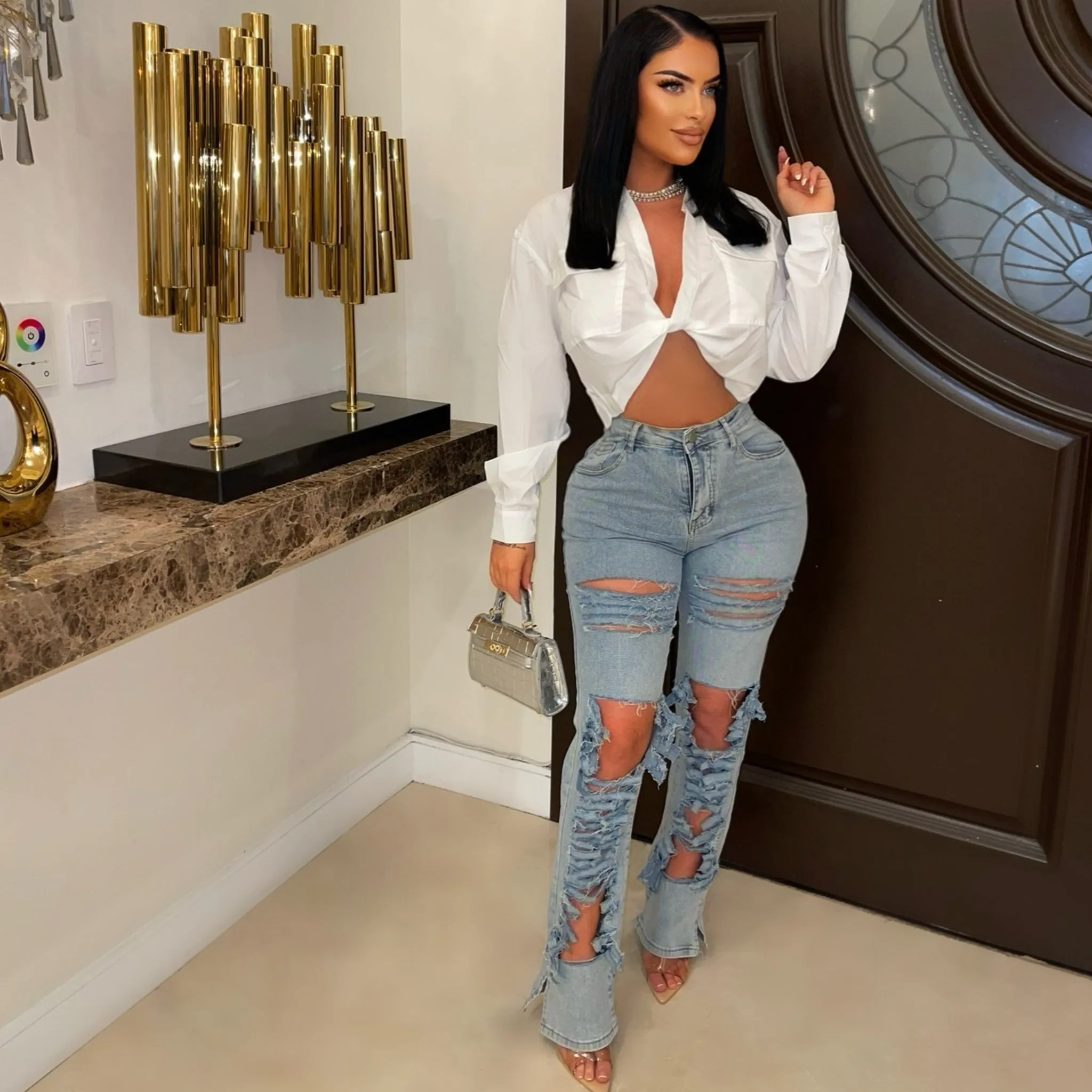 Lumi ripped jeans (Blue)