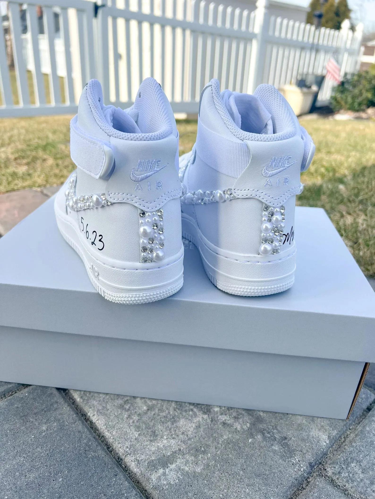 Pearl Crystal High Top Custom Air Force 1