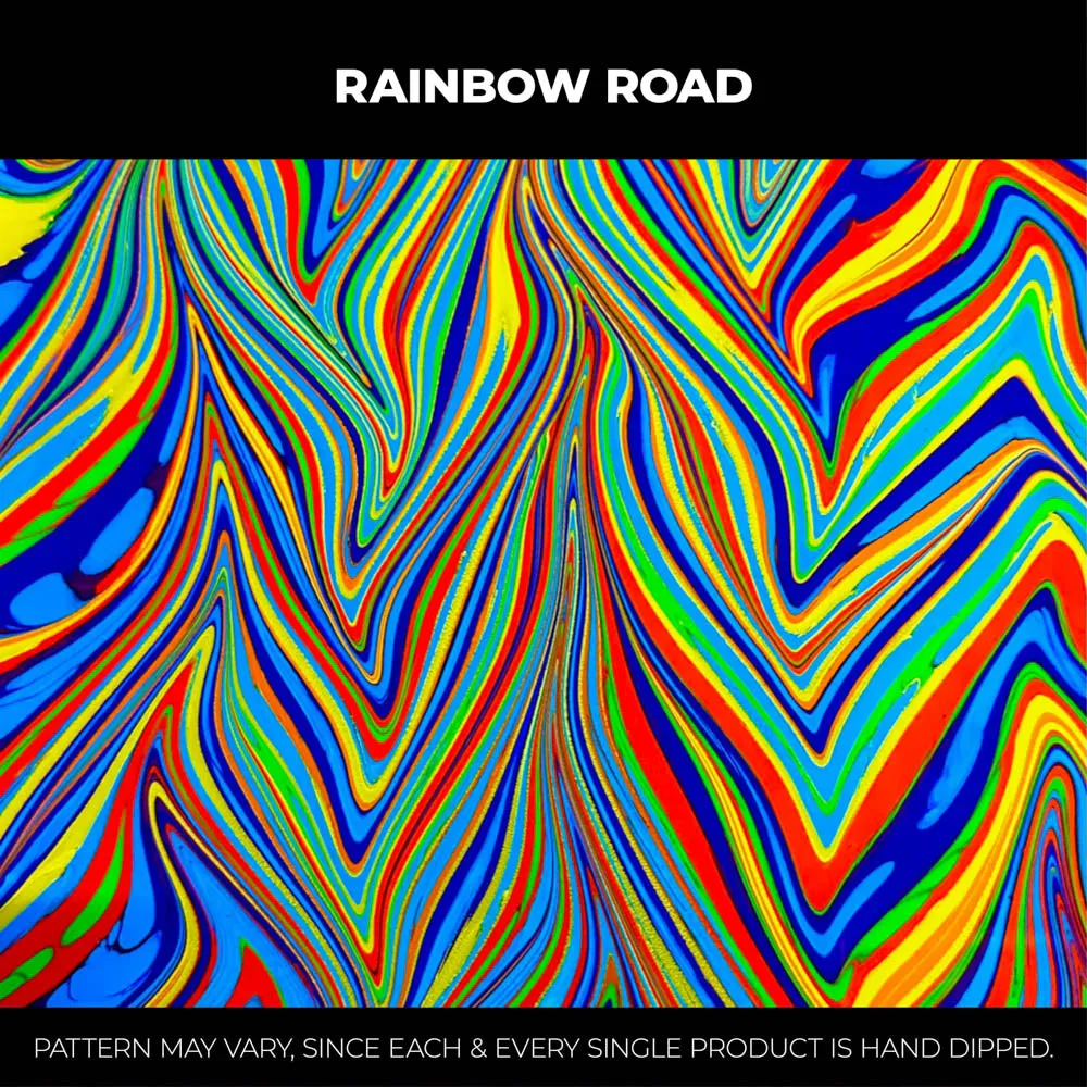 Rainbow Road RGB Hydro-Dipped Bucket Hat