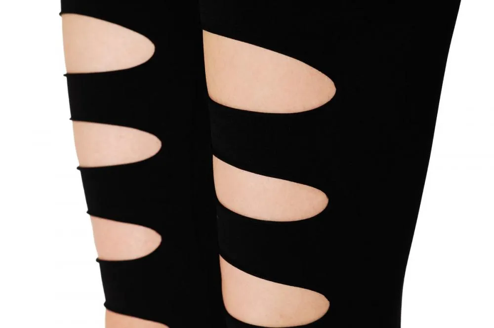 Ripped Front Footless