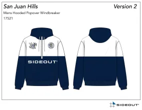 San Juan Hills Boys Volleyball Men's Navy & White Colorblock Windbreaker