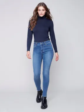 Soft Stretch Skinny Jeans - Medium Blue