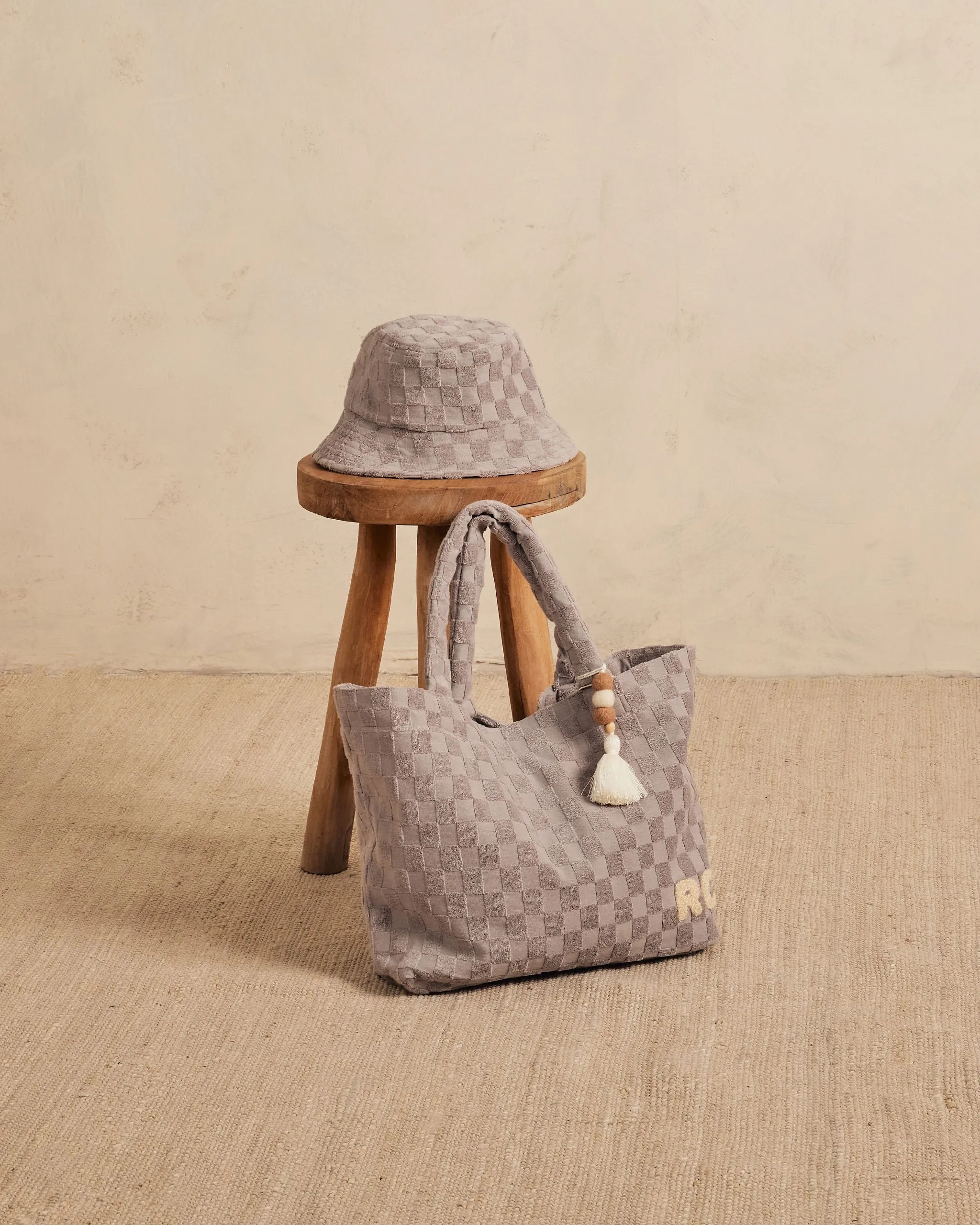 Terry Bucket Hat - Cloud Check