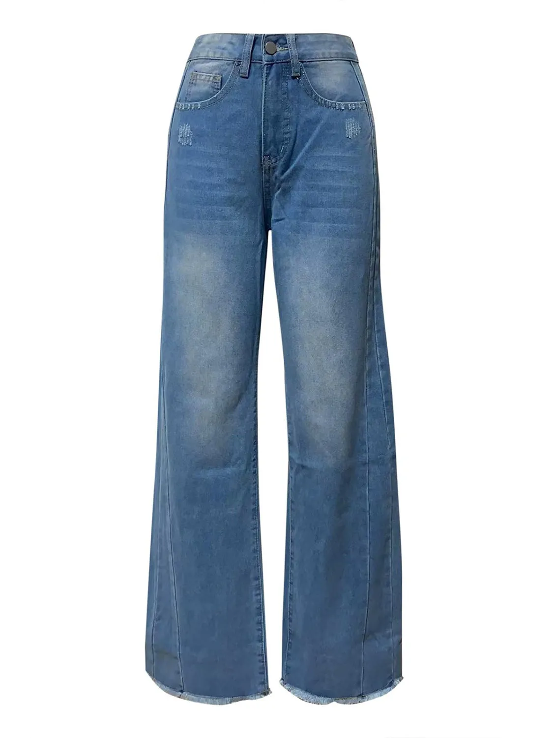 Wide Leg Jeans with Pockets